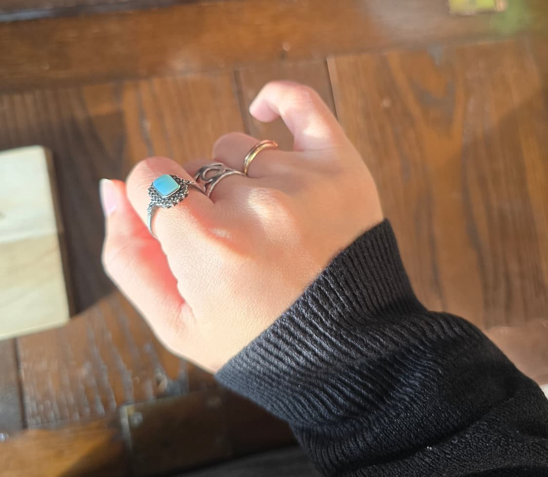 빈티지 실버 925 은 원석 반지 상품이미지5