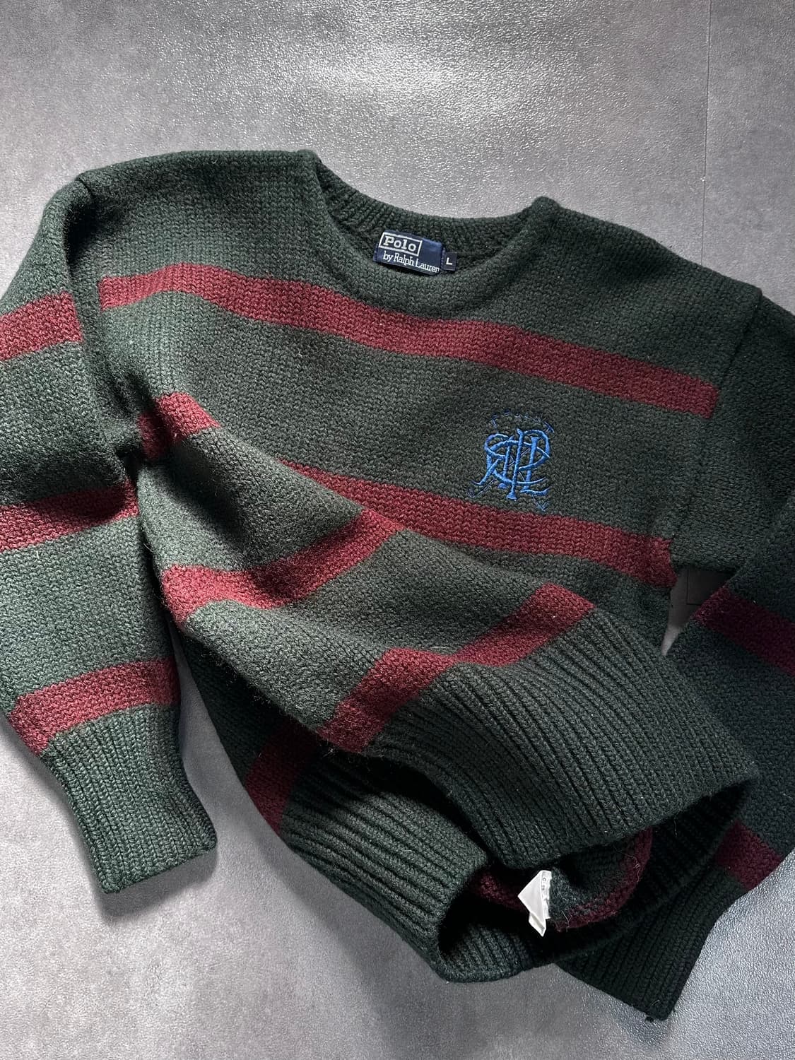 90’s 폴로 보트 넥 해비 울 스웨터 (va.75) 상품이미지1