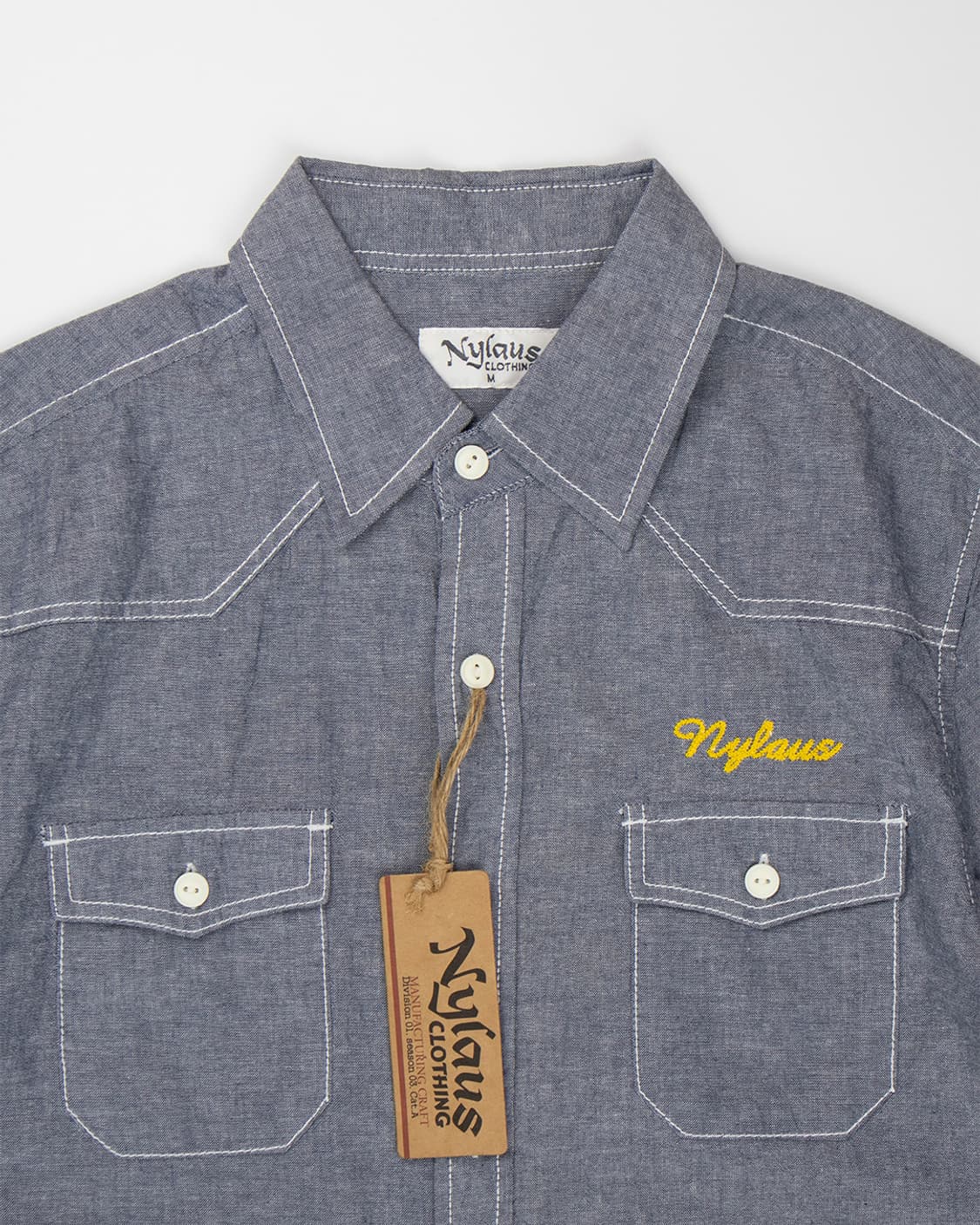Nylaus Clothing 핸드 스티치 워크셔츠 상품이미지4