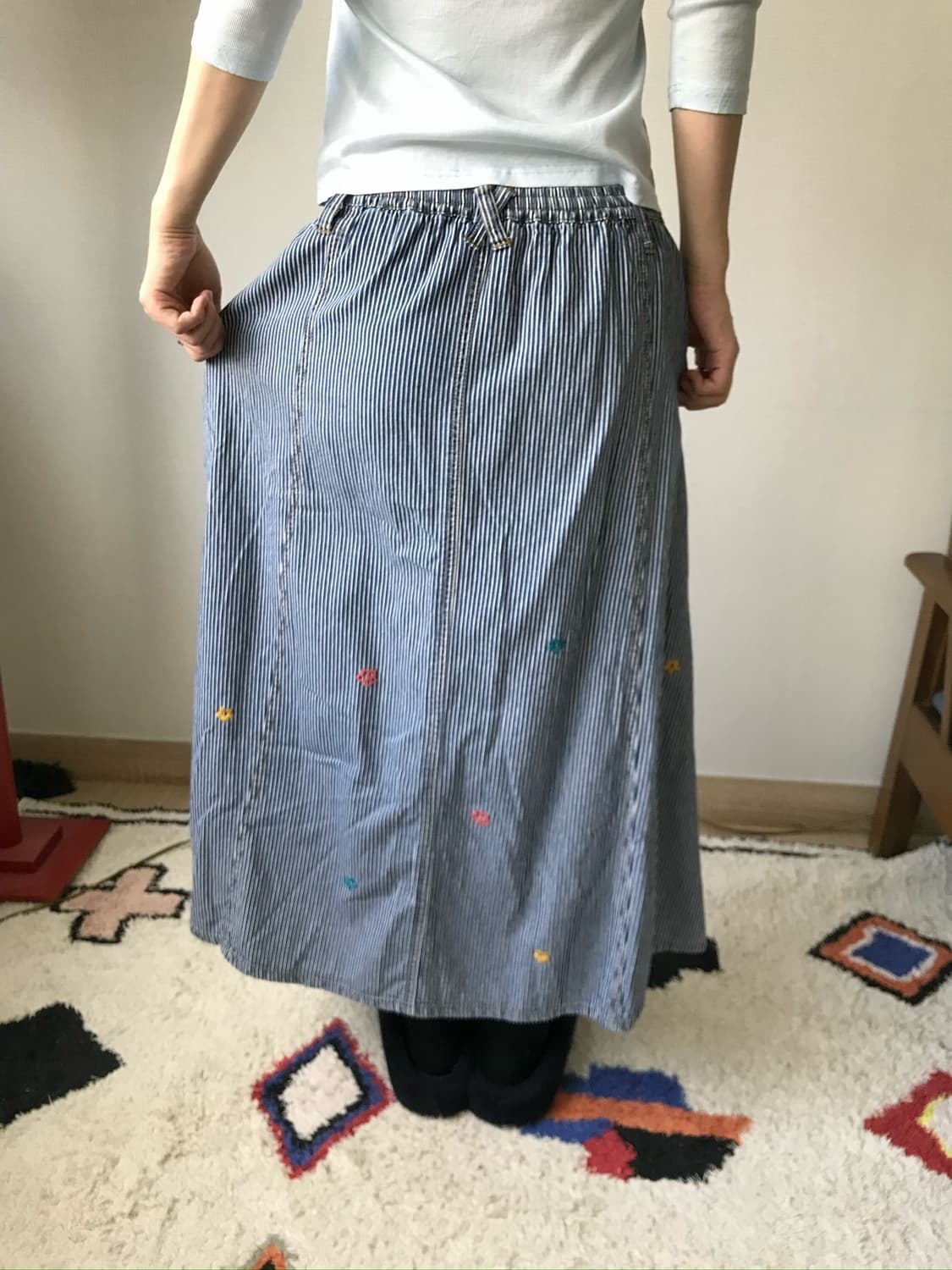 hickory needle work skirt 상품이미지6