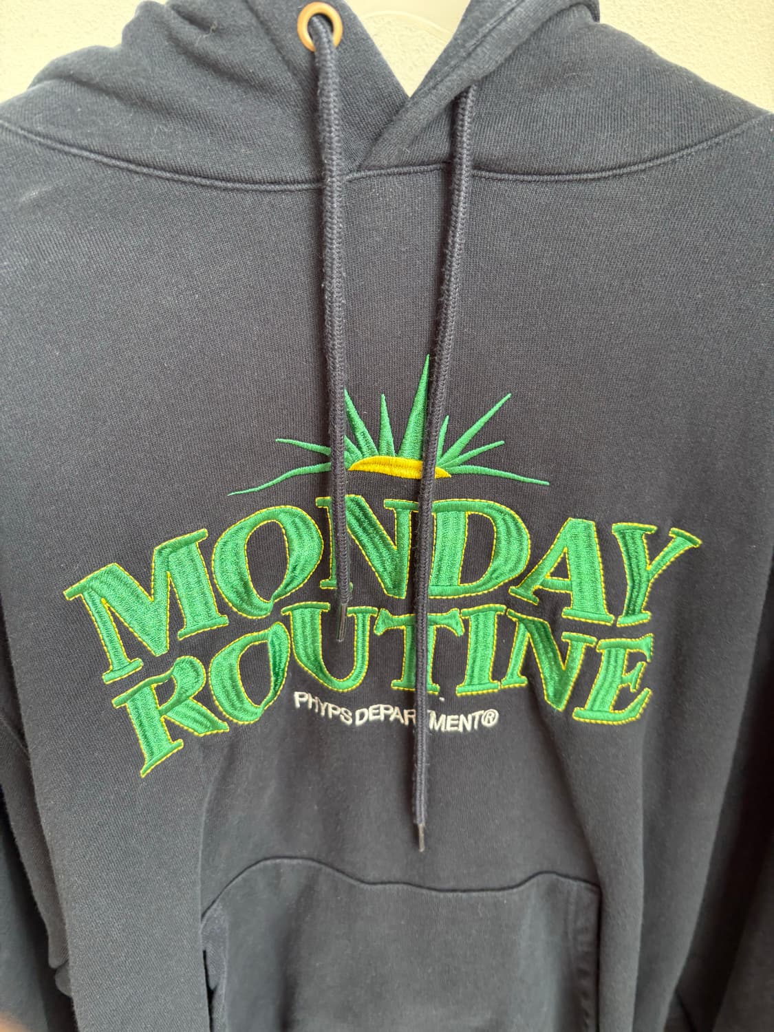 Phyps 핍스 먼데이루틴 스티치 후드 S 네이비 상품이미지3