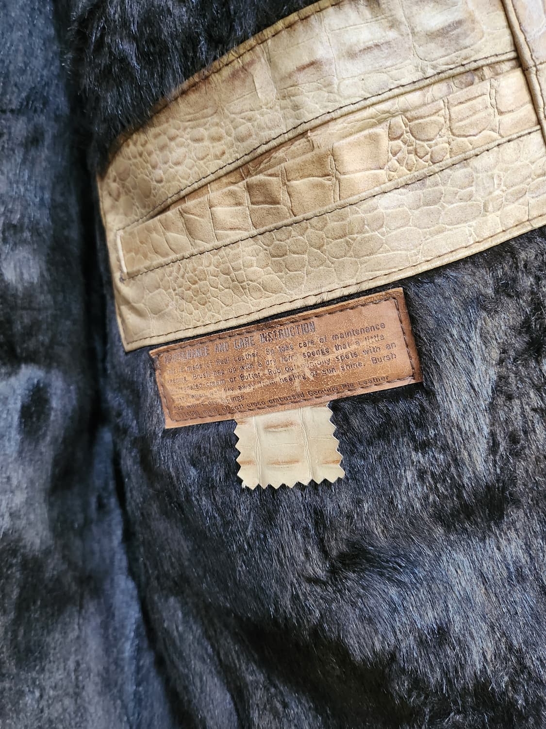 406) 위노하스터 Cavial winohaster 악어가죽 무스탕 자켓 상품이미지4