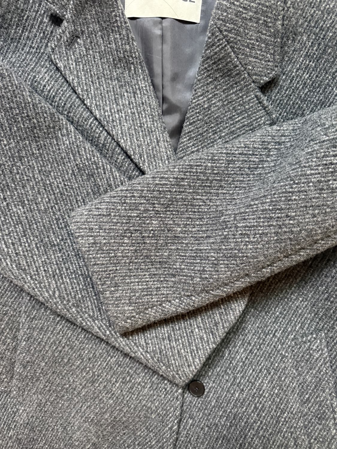 인사일런스 클래식 맥시 코트 차콜 상품이미지3