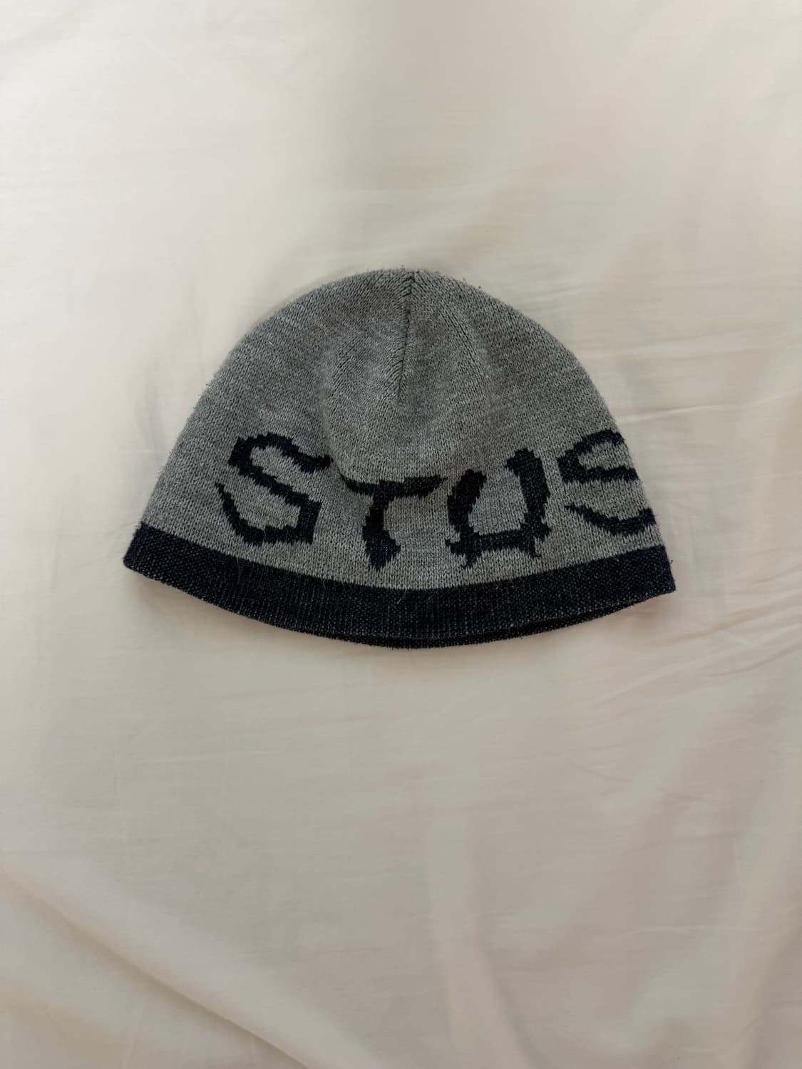 00s 올드 스투시 고딕 로고 자카드 비니 상품이미지2