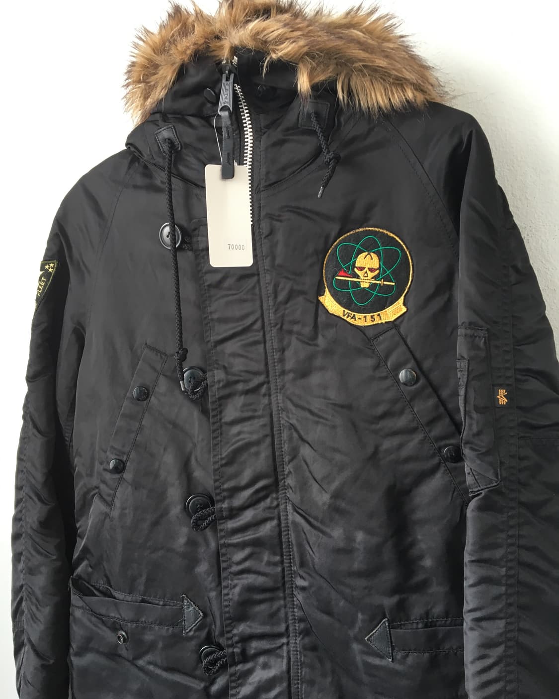 Alpha inderstries fake fur hood jumper 상품이미지3