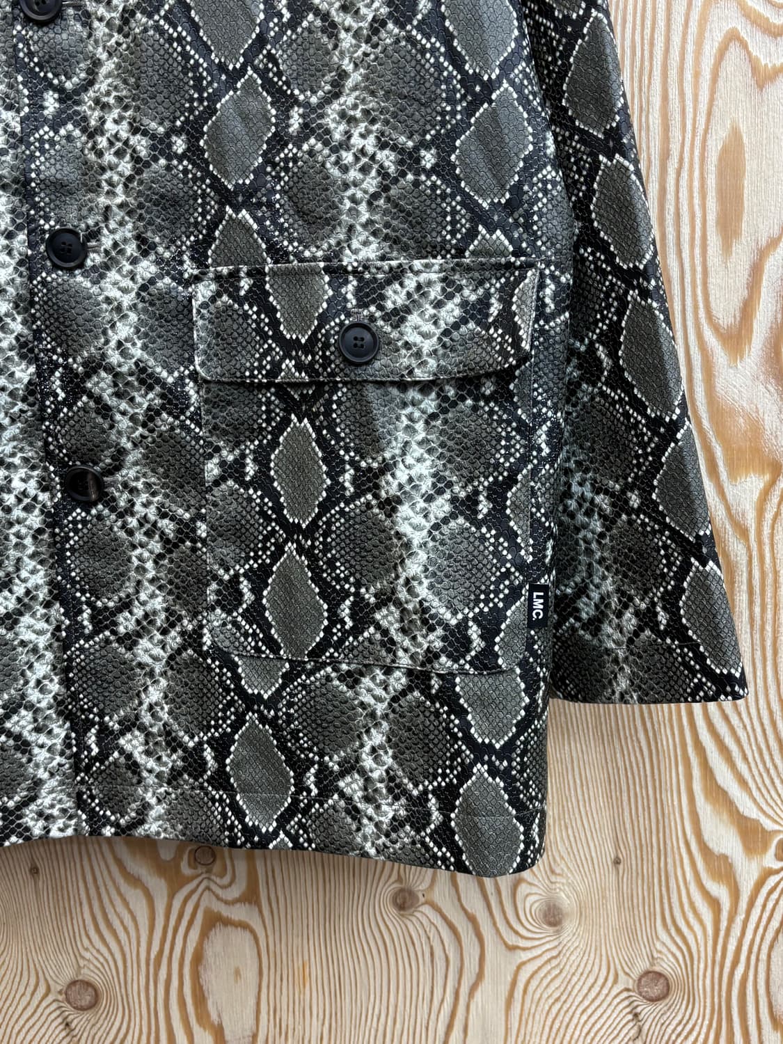 LMC 파이톤 가죽 카 코트 상품이미지3