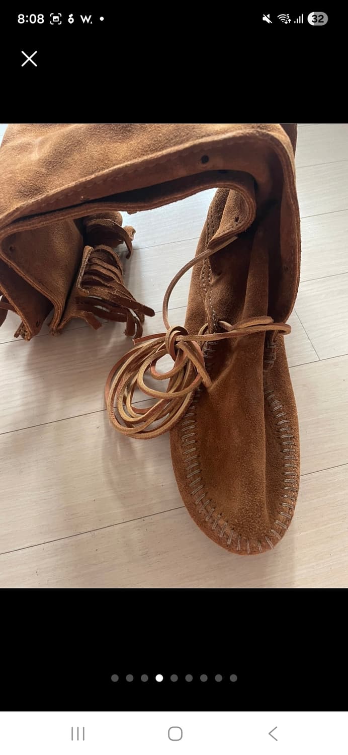 (마지막특가) 미네통카 롱부츠 7(240) 새상품 상품이미지6