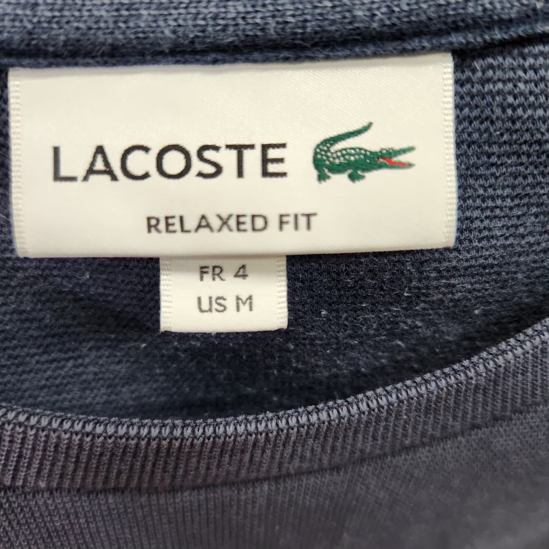 라코스테 로고 맨투맨 반팔티 M(L) 상품이미지5