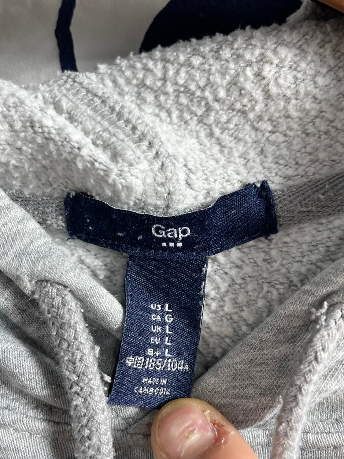 GAP 갭 후드티 그레이 상품이미지3