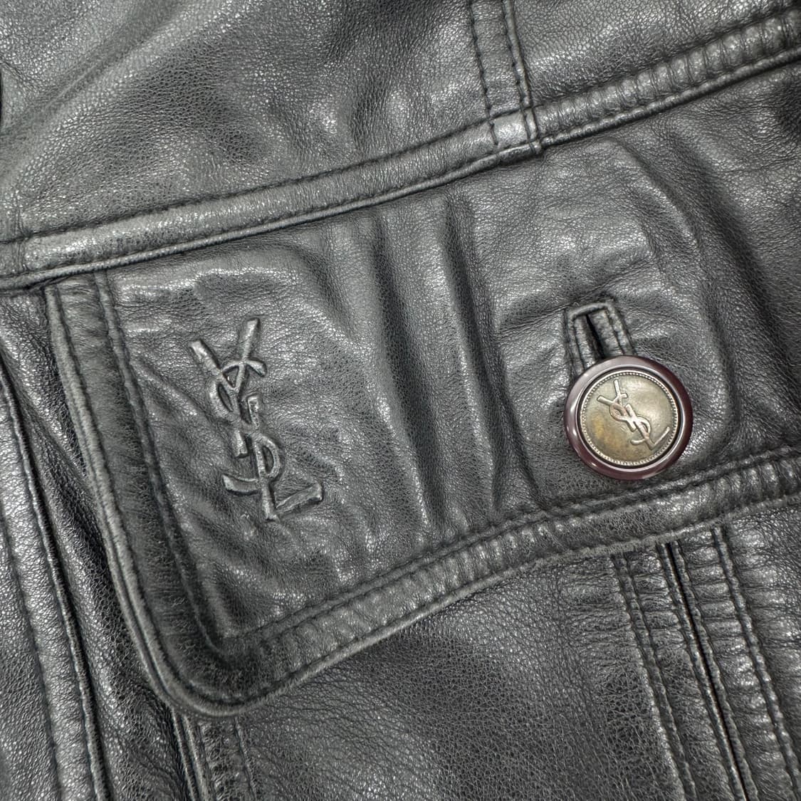 입생로랑 가죽 자켓  상품이미지3