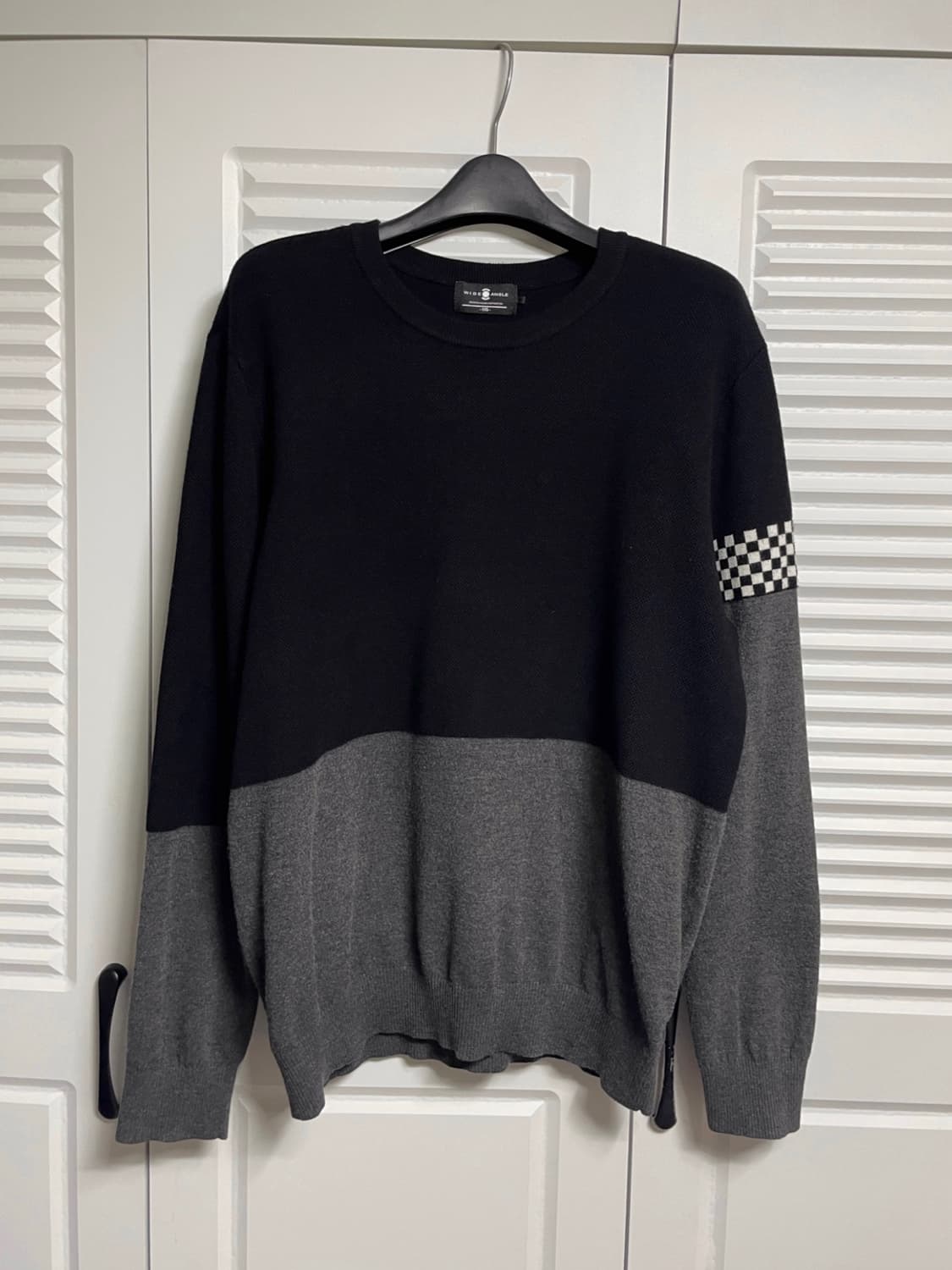 와이드앵글 니트 티셔츠 상품이미지1