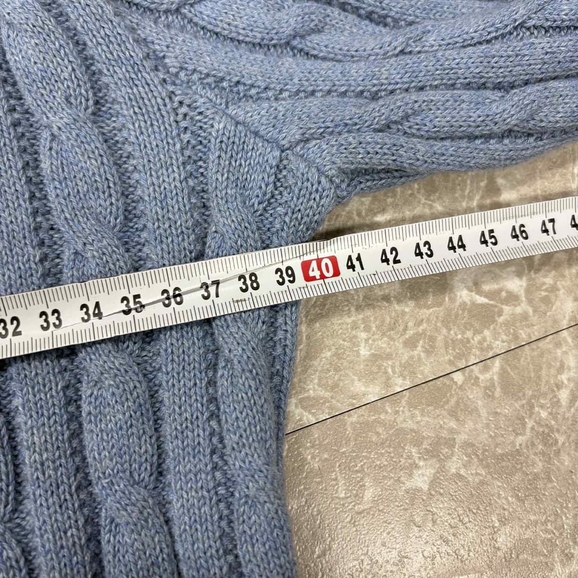 폴로 랄프로렌 걸즈 케이블 프릴 니트 가디건(L) 상품이미지7