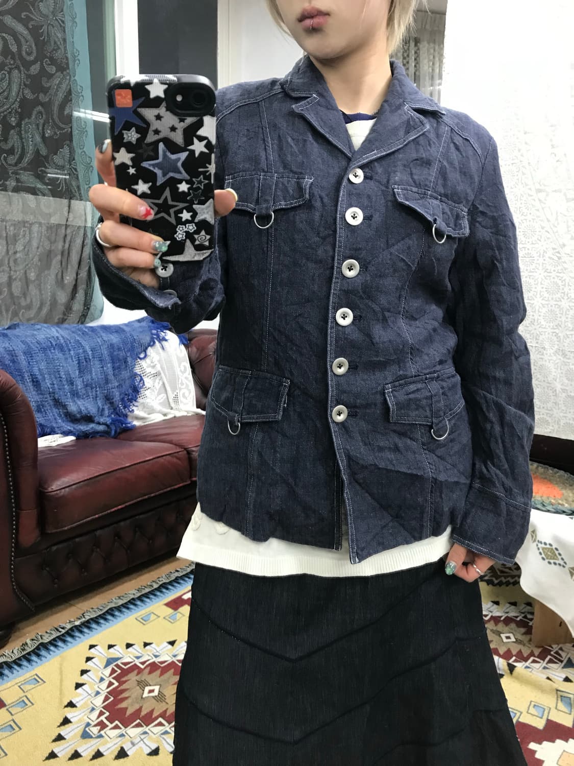 Lotus 제페니즈 빈티지 디테일 자켓  상품이미지1