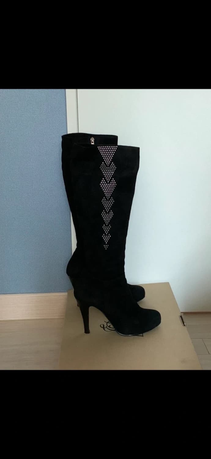 리얼 스웨이드 롱부츠 상품이미지1