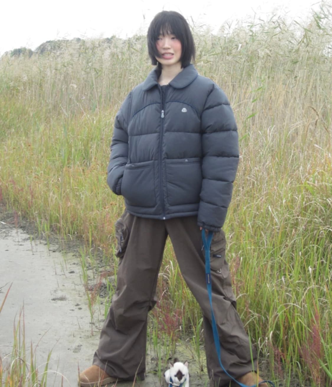 코이세이오 suu 스마트어반유즈풀 패딩 (다크그레이) 상품이미지1