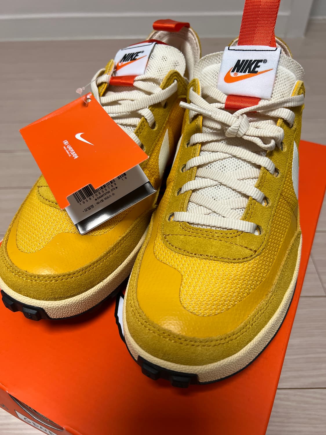 나이키 크래프트 톰 삭스 제너럴 퍼포즈 슈즈 옐로우 270 (새상품)  상품이미지10