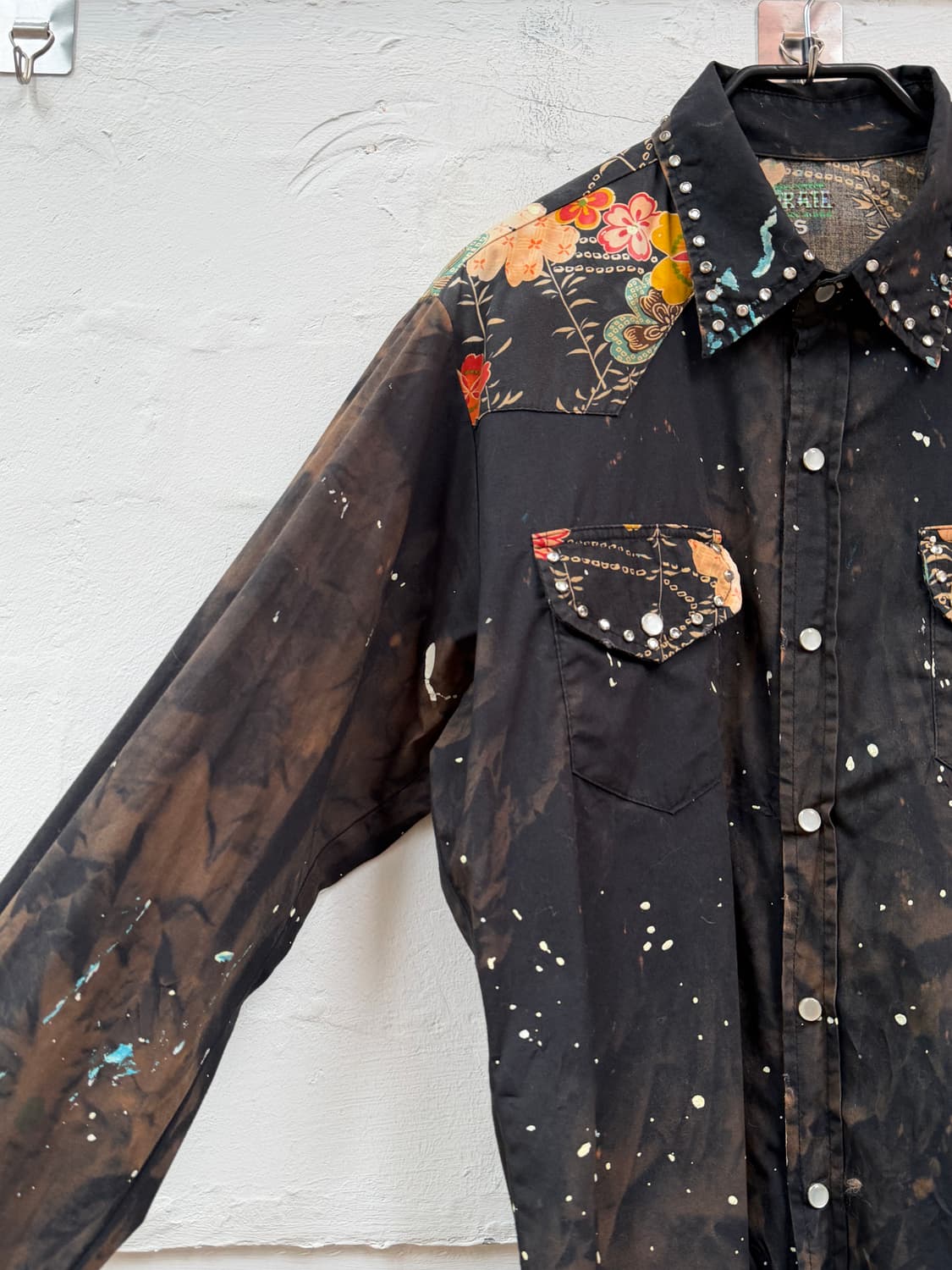 Grail USA 빈티지 다이 펄 스냅 셔츠 S 상품이미지4