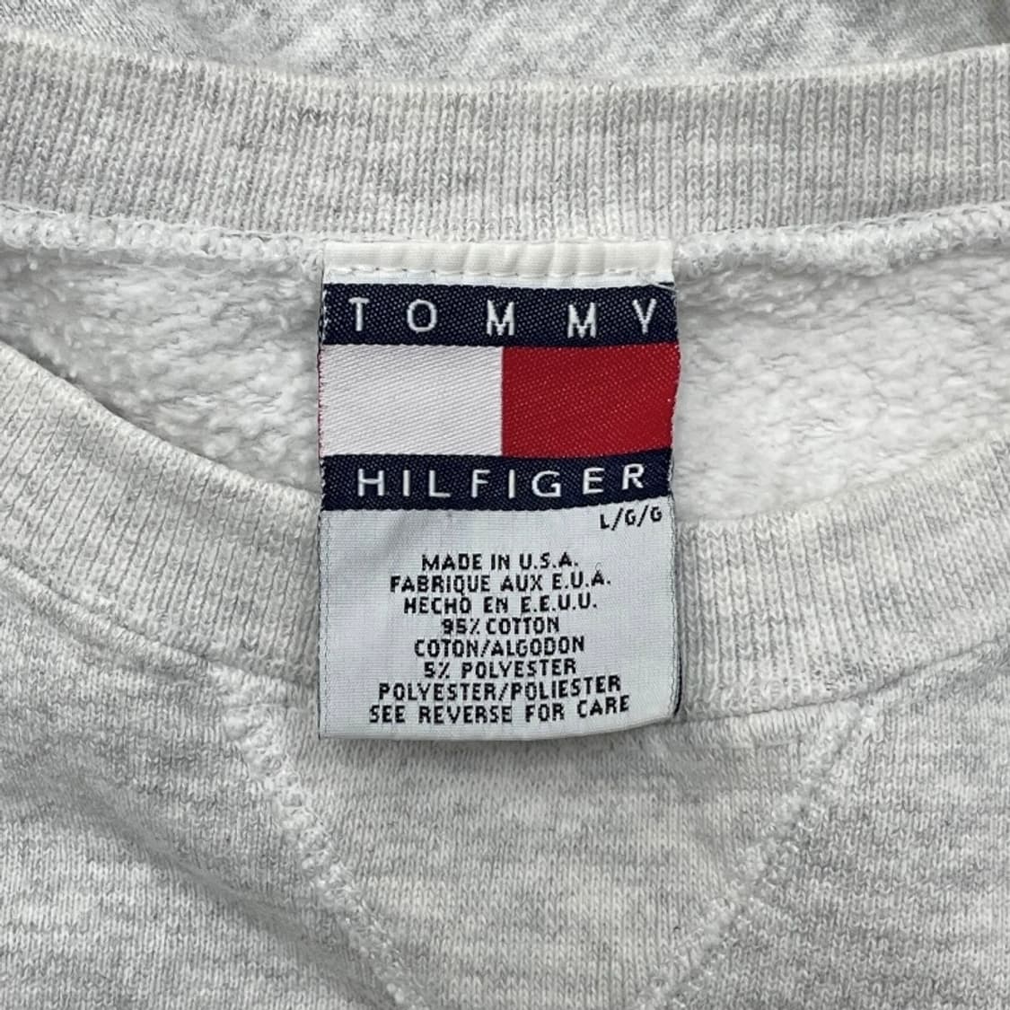 90s USA 타미힐피거 빅플래그 스웻셔츠 맨투맨 상품이미지5