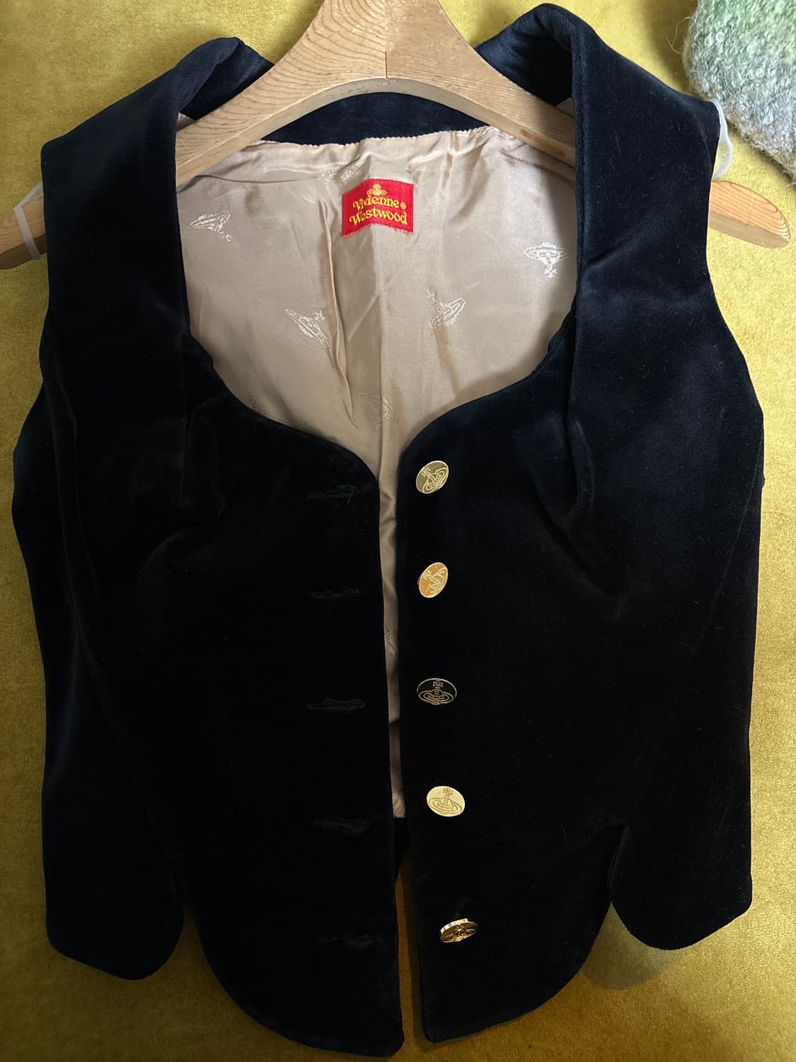 비비안웨스트우드 벨벳 코르셋 베스트 상품이미지1