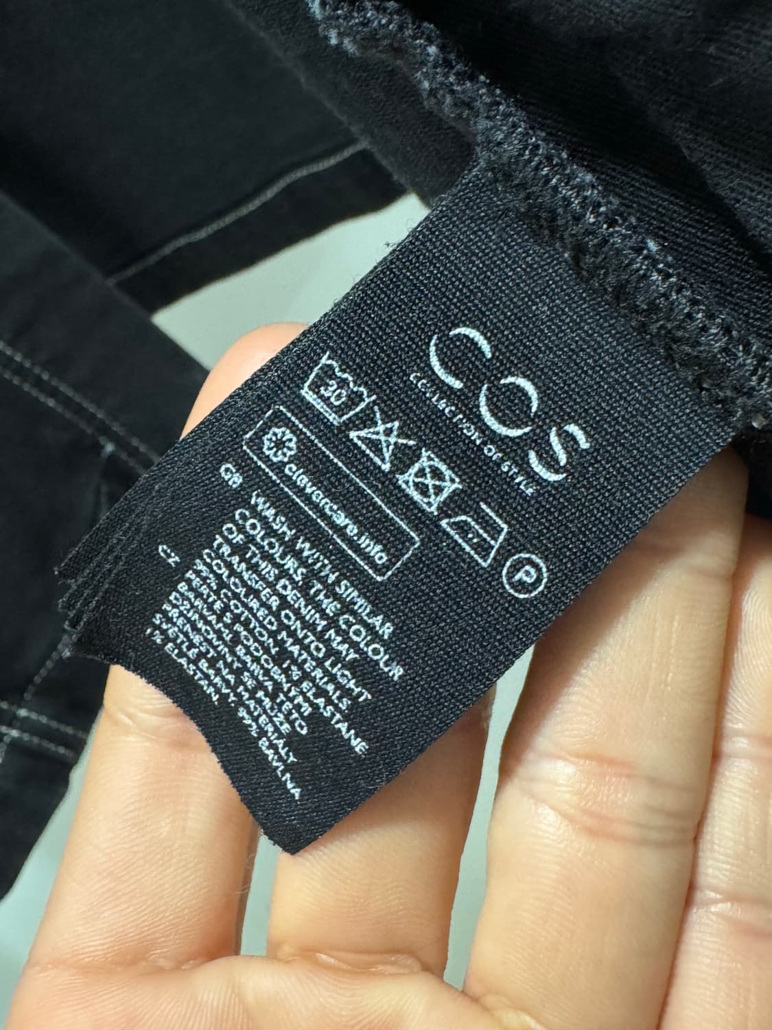 코스 탑스티칭 데님 자켓 블랙(L) 상품이미지6