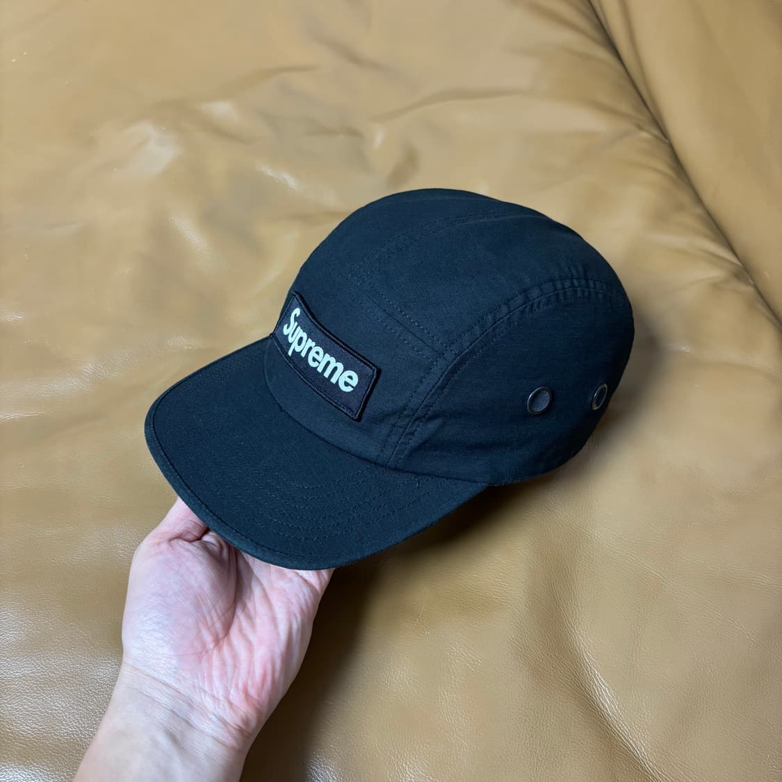 Supreme 슈프림 24fw 밀리터리 워시드 블랙 캠프캡 모자 상품이미지4