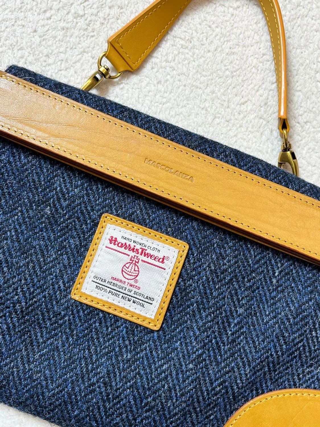 MASCOLANZA X 해리스트위드 헤링본 핸드백 A1746 상품이미지2