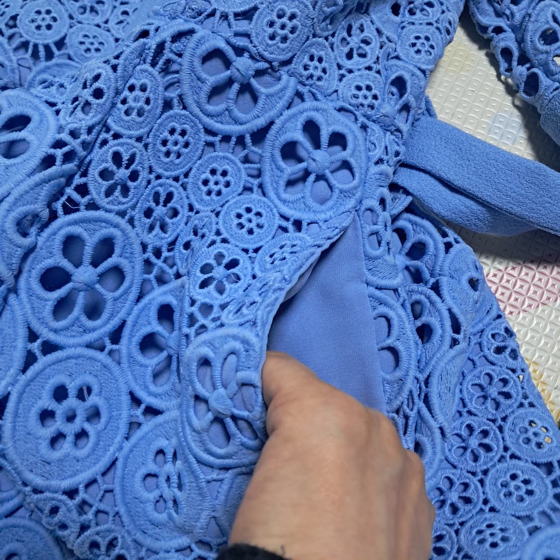 마쥬 레이스 원피스 1사이즈(약 44~날씬55)상태최상 상품이미지8