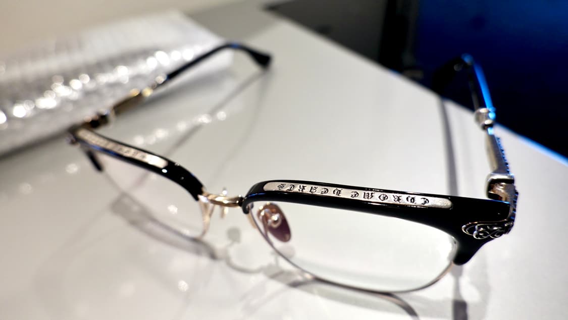 크롬하츠 버티컬스마일2 블랙실버/골드 콤비 안경 상품이미지5