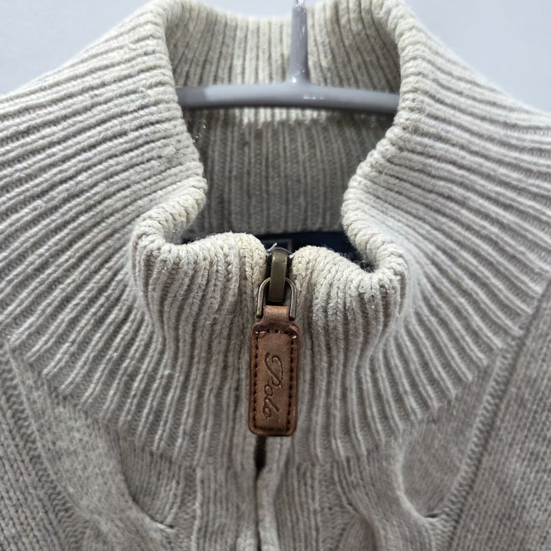 폴로랄프로렌 풀오버 하프집업 캐시미어 블랜드 케이블 니트 M 상품이미지5