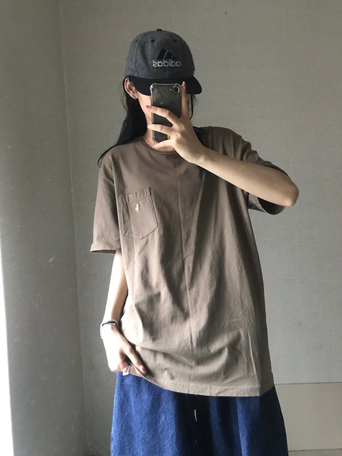 폴로 브라운 포켓 반팔티셔츠 상품이미지4