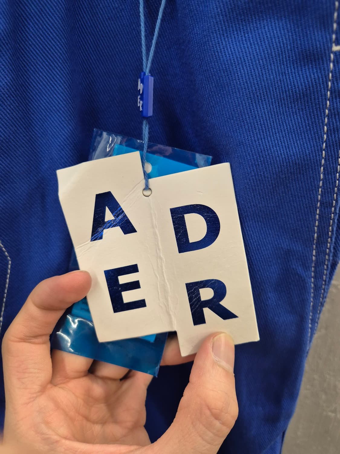 ADERERROR 블루 코튼 팬츠 A4 상품이미지7