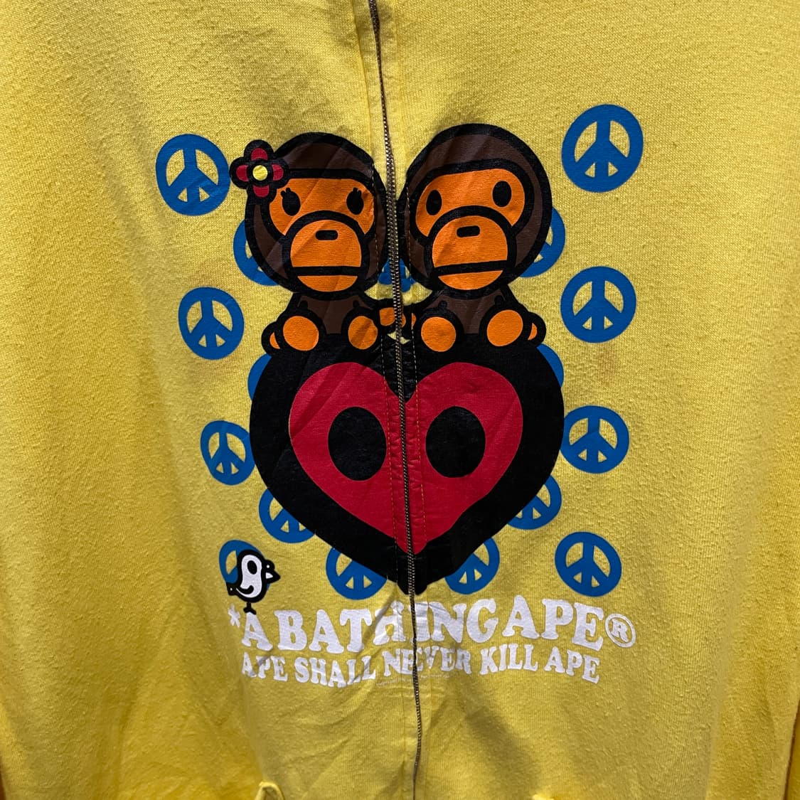00s Bape  베이프 마일로 로고 후드 집업 상품이미지4