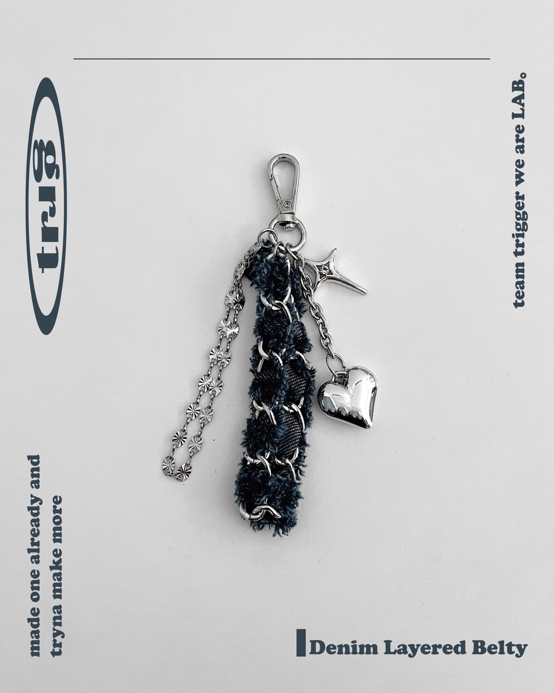 𝐃𝐞𝐧𝐢𝐦 𝐋𝐚𝐲𝐞𝐫𝐞𝐝 𝐁𝐞𝐥𝐭𝐲 키링 상품이미지2