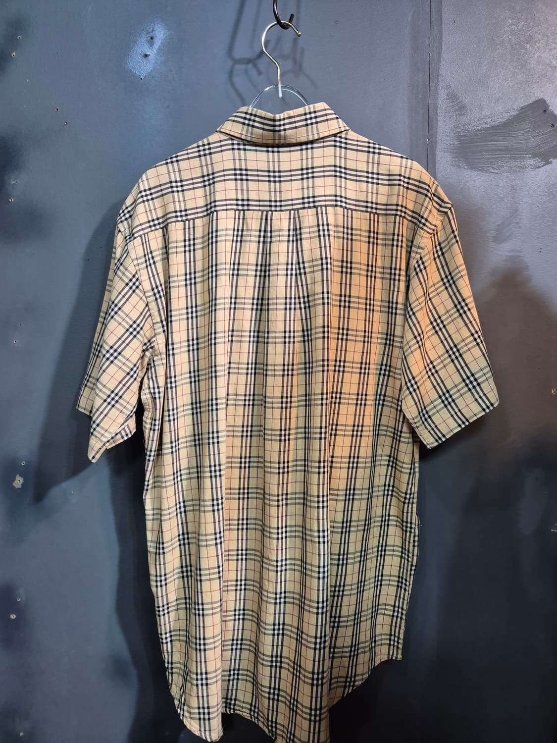 체크 반팔 셔츠 XL 상품이미지2