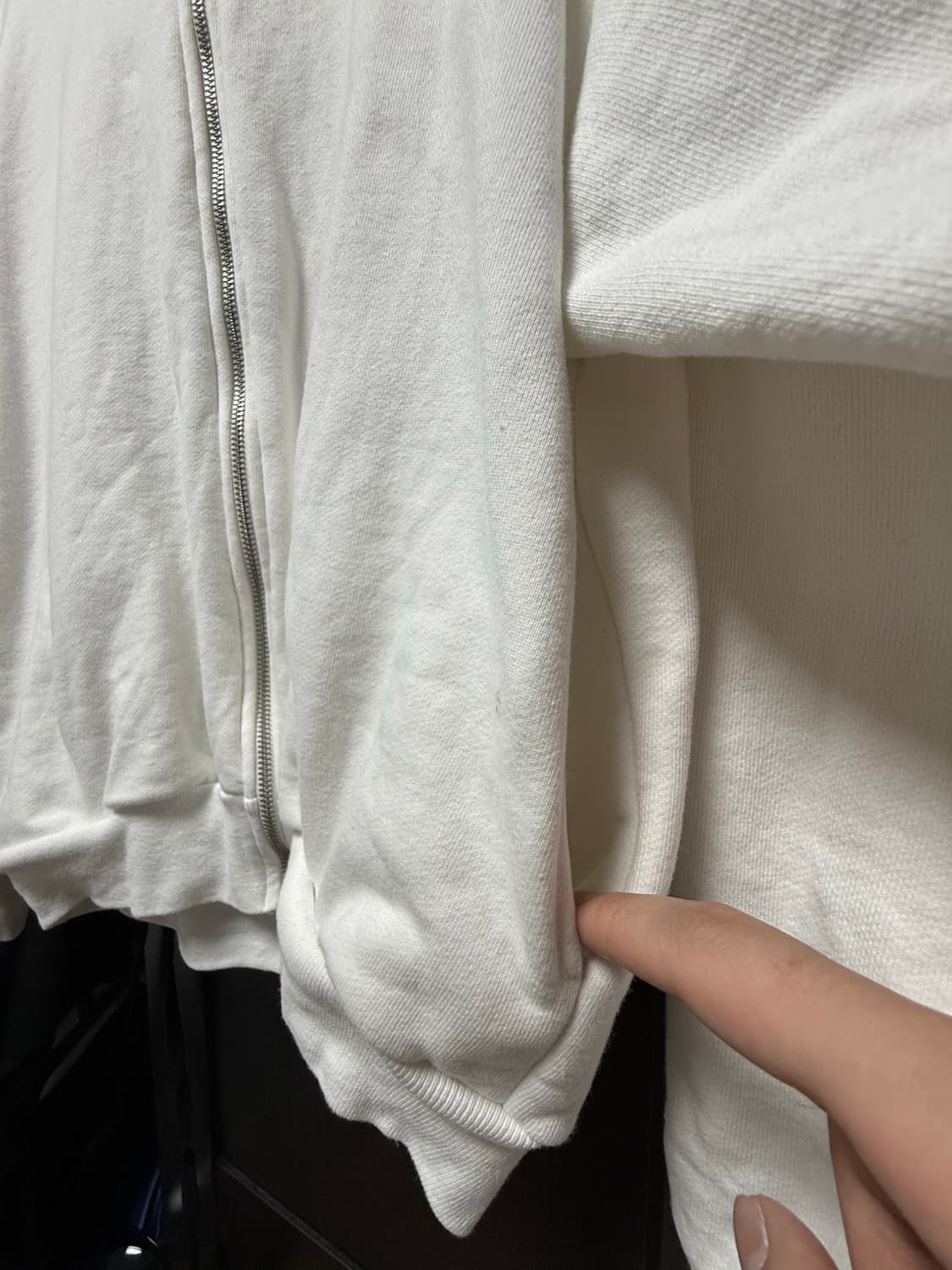 이지 샘플 후드집업 화이트 yzy yeezy 상품이미지5