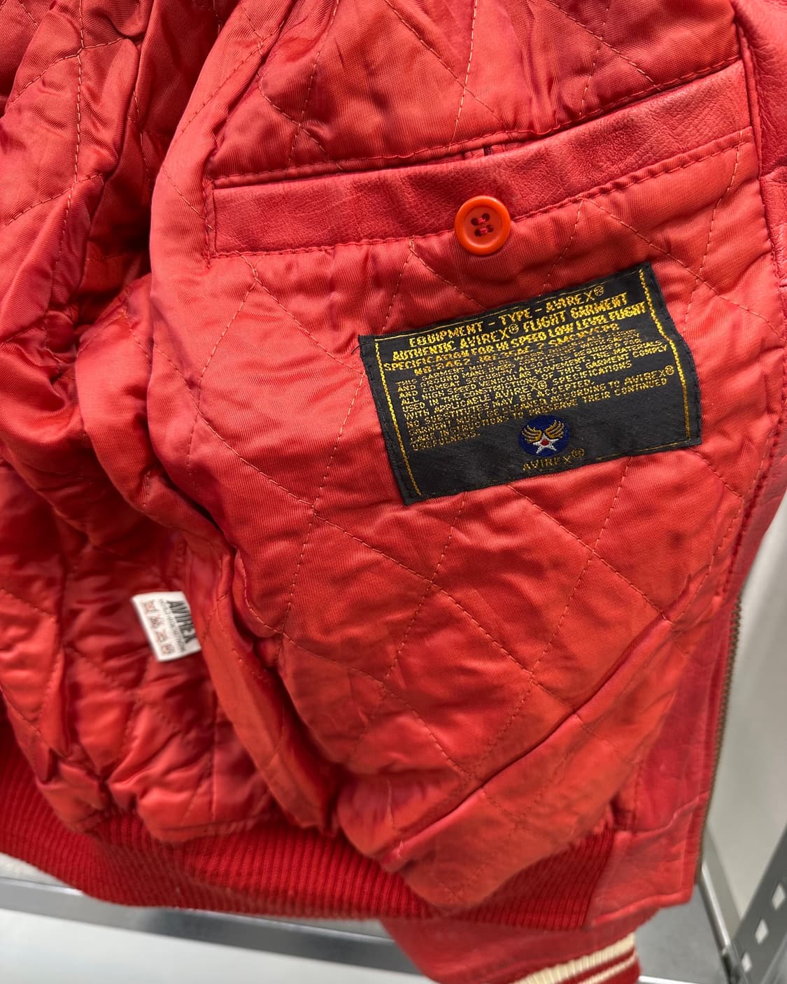 (XS)90'S 아비렉스 레더자켓-M1591 상품이미지7