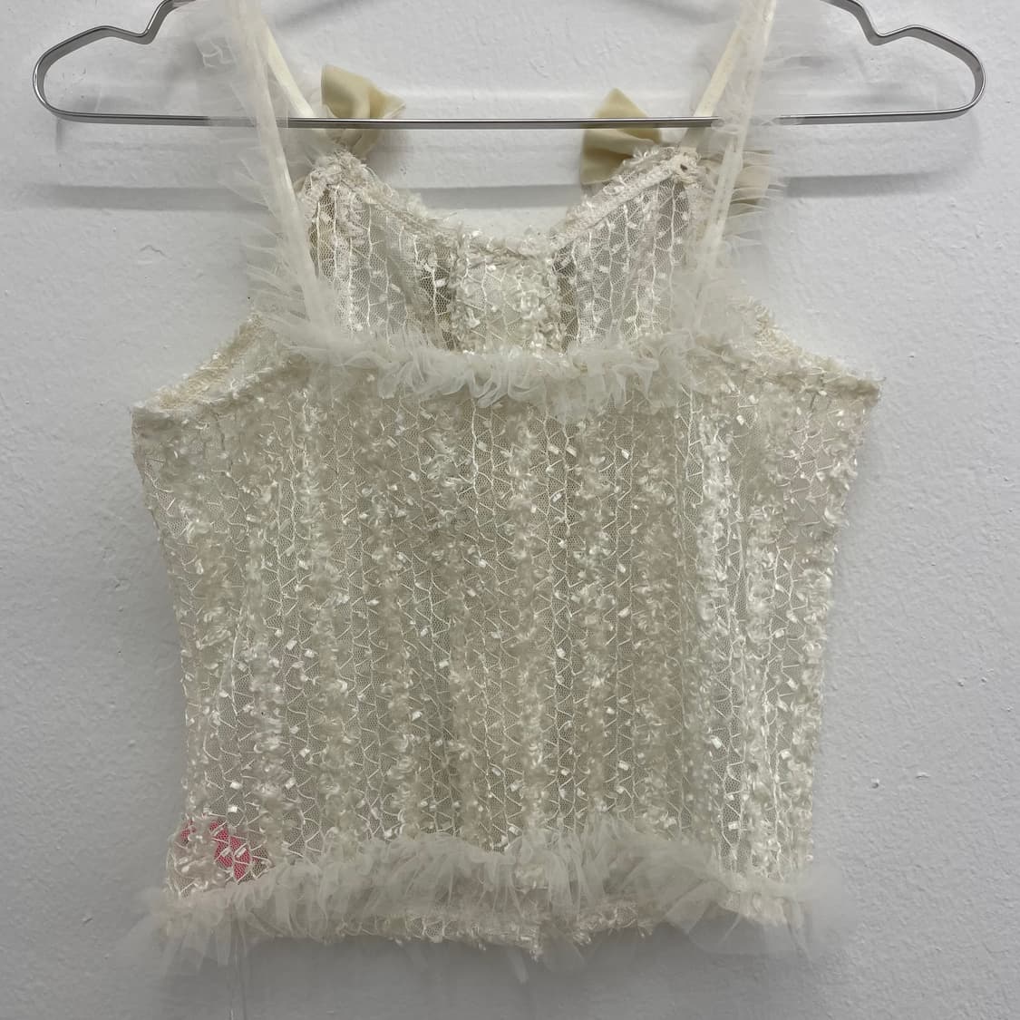 Lace ribbon corset cami top 상품이미지2