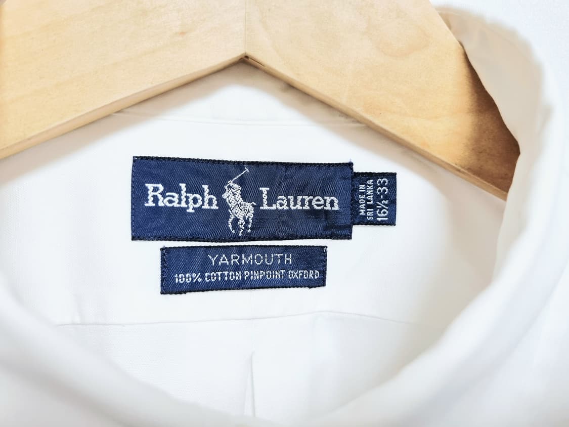 남성 폴로 화이트 흰색 야무스 핀포인트 옥스퍼드 옥스포드 긴팔 셔츠 남방 상품이미지3