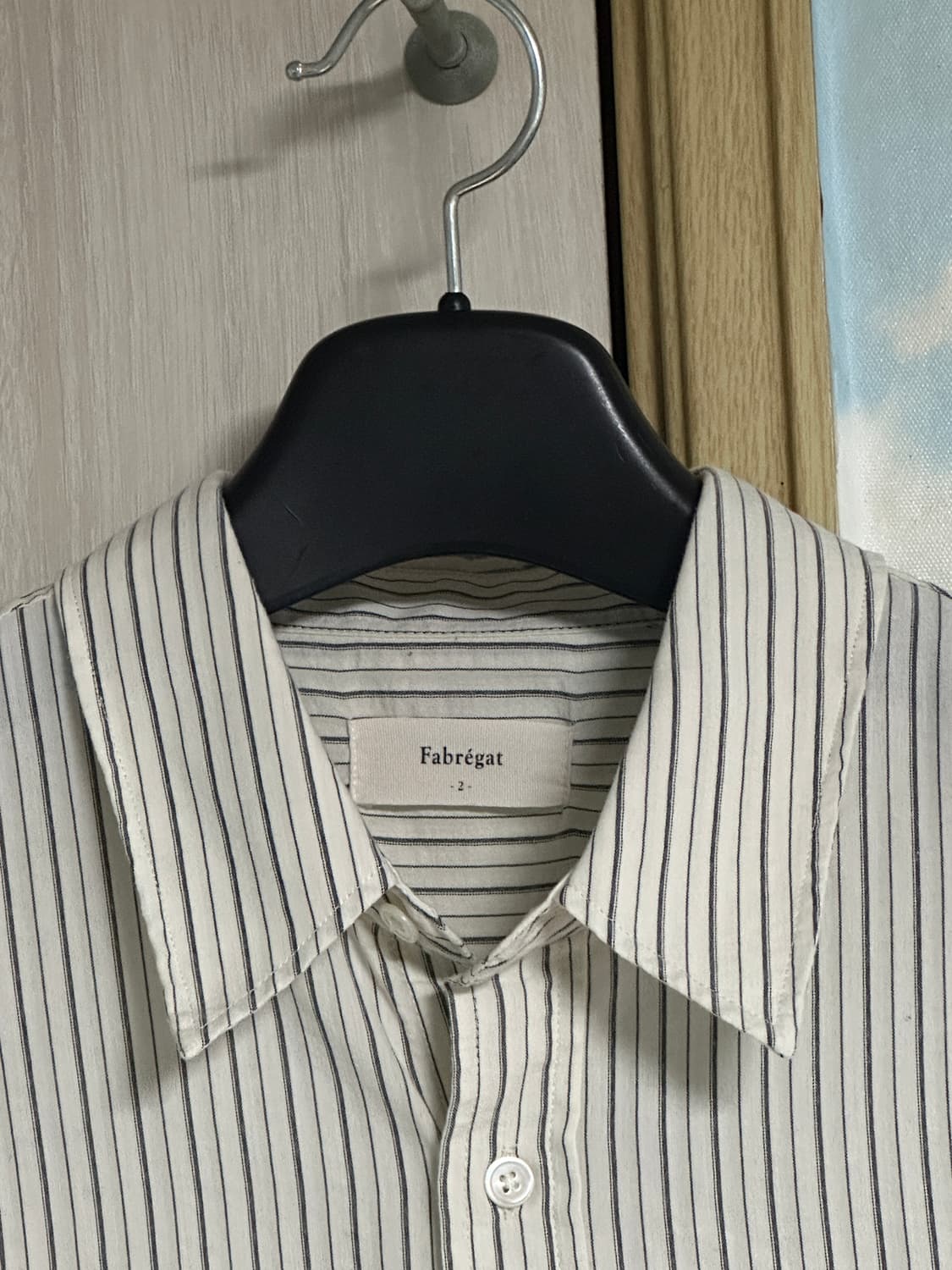 (2) 파브레가 로엔 스트라이프 셔츠 (아이보리) 상품이미지3