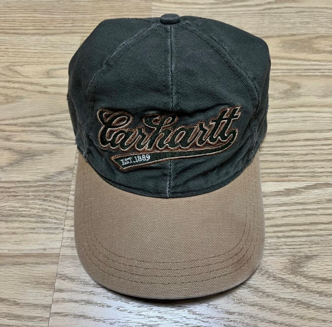 [CARHARTT] 칼하트 90s 희귀 빈티지 레더 스트랩 캡모자 MAD 상품이미지1