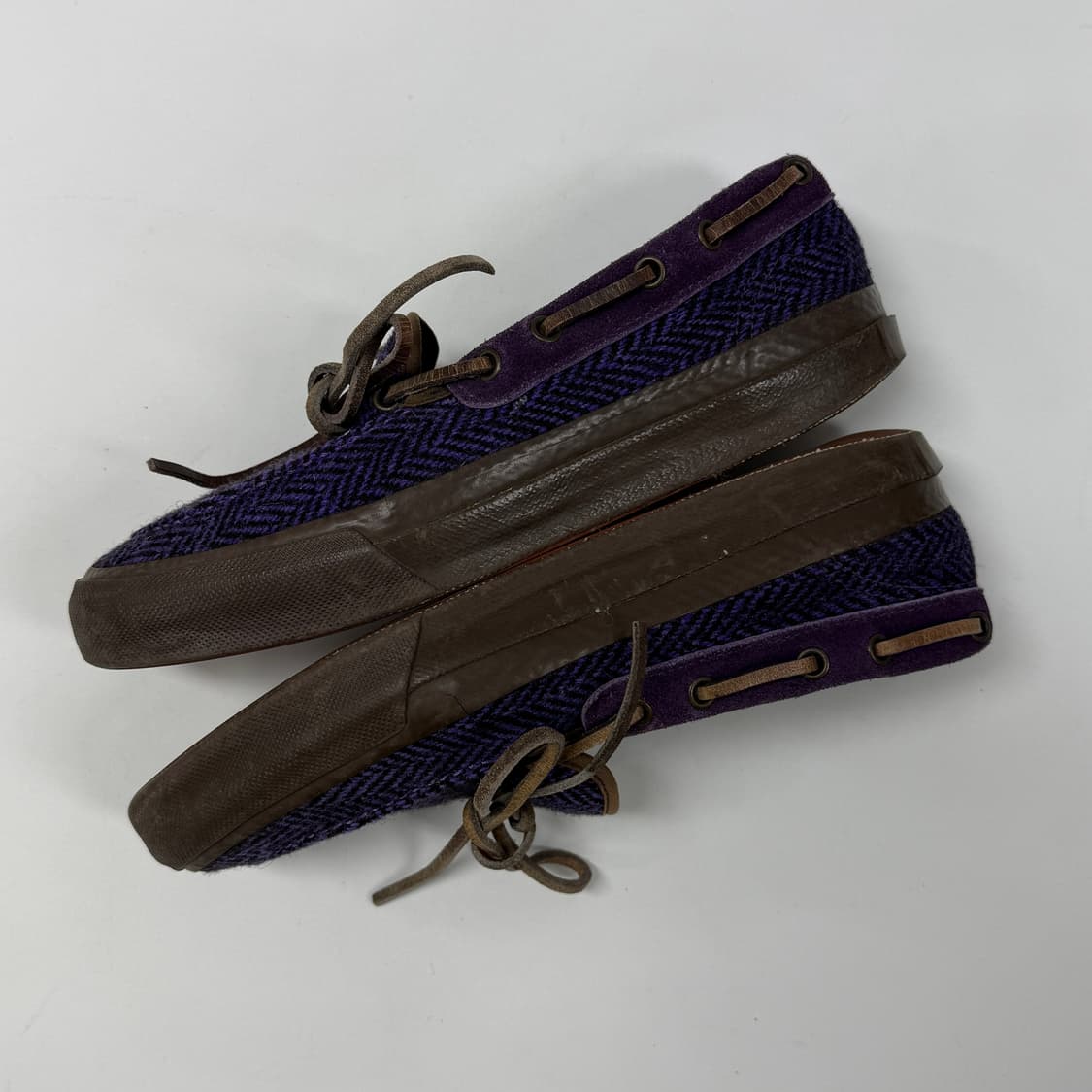 Needles x Harris Tweed boat shoes 상품이미지8