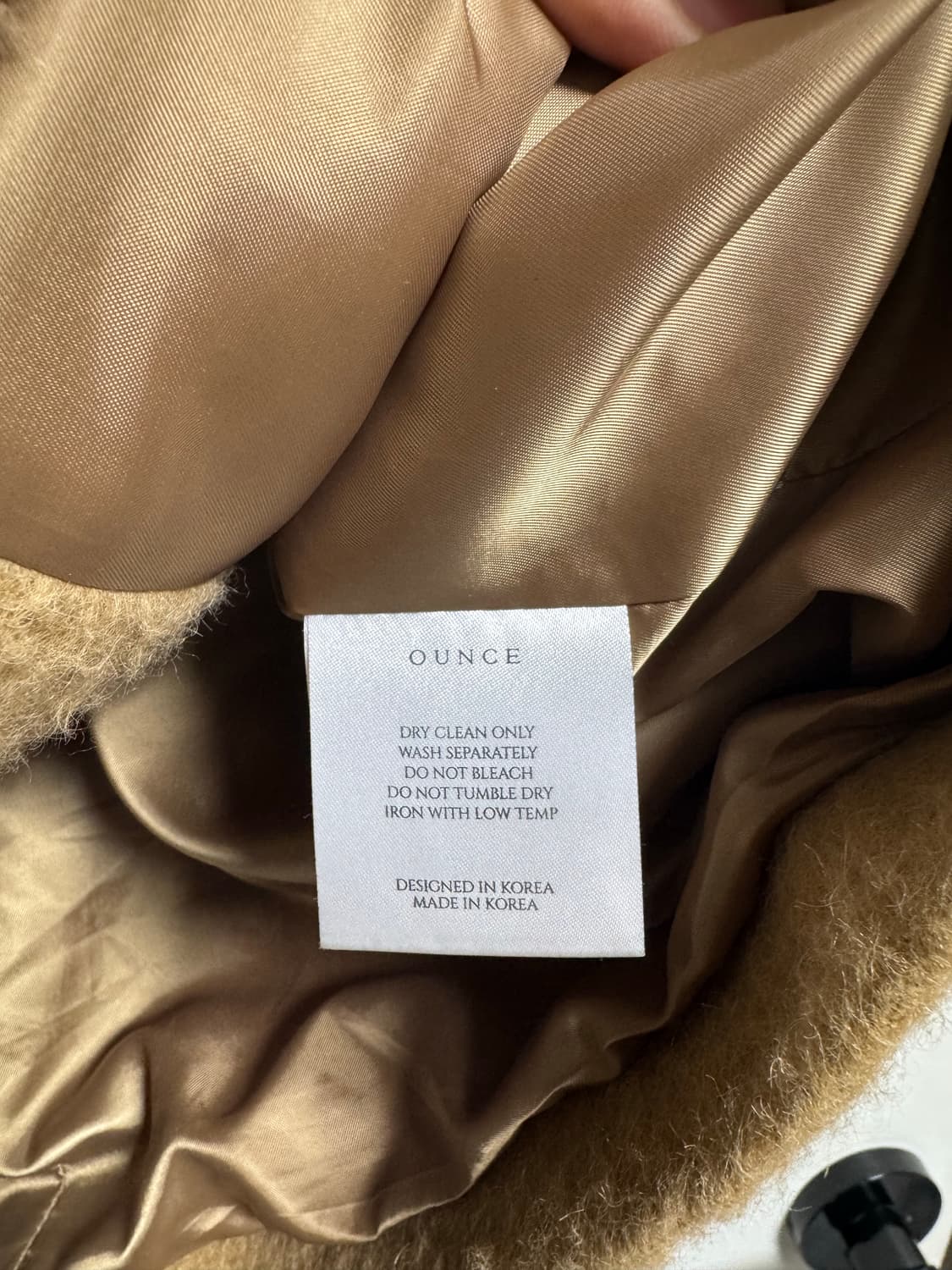 OUNCE 온스 베이비 알파카 캐롤 하프 코트 부클 상품이미지6