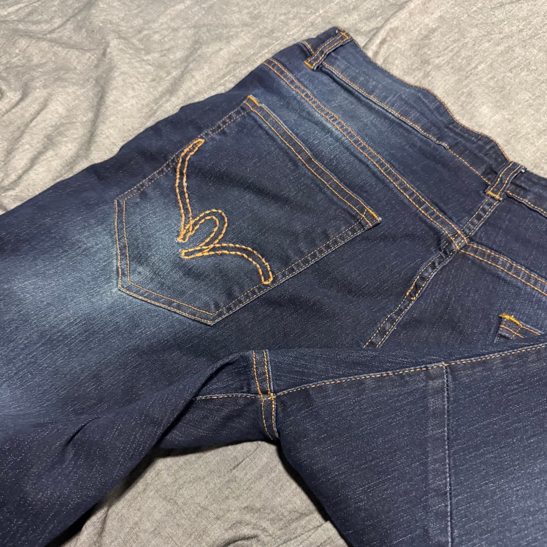 Slim Fit Moto / Biker Denim Jeans 상품이미지7