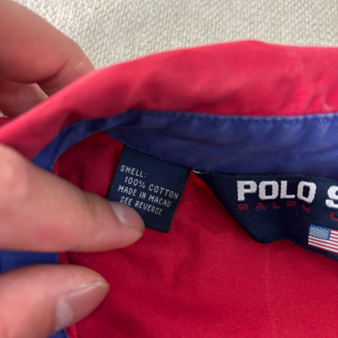 100 폴로랄프로렌 스포츠 성조기 블루종 자켓 상품이미지4
