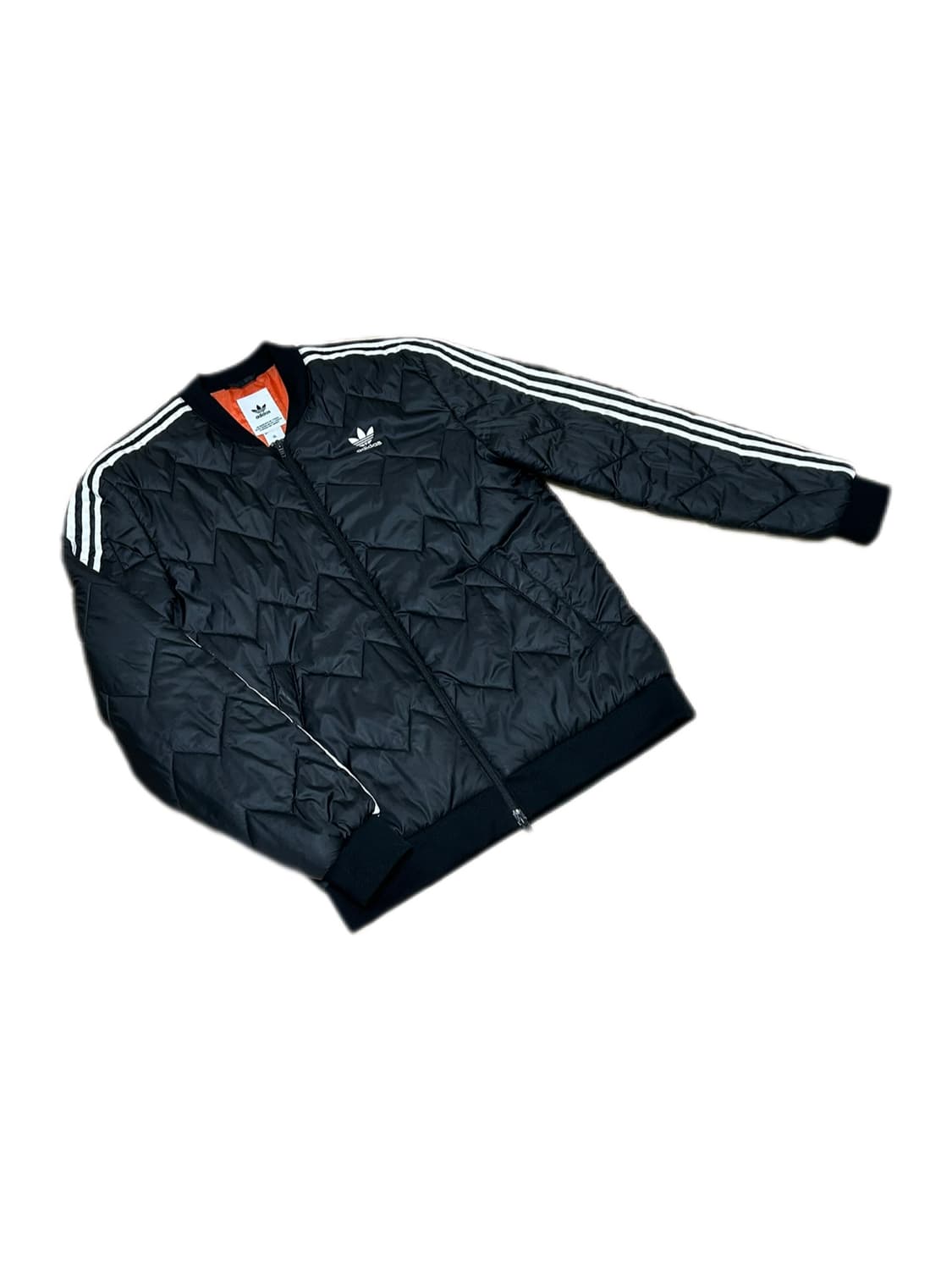 아디다스 블랙 오렌지 퀄팅 자켓 상품이미지2