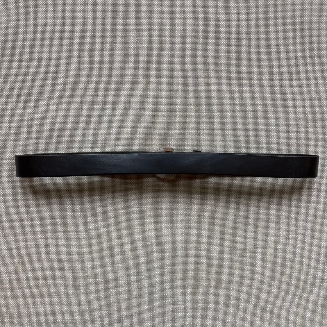 [35-36] 90s Mexico 탑그레인 블랙 레더 벨트 상품이미지3