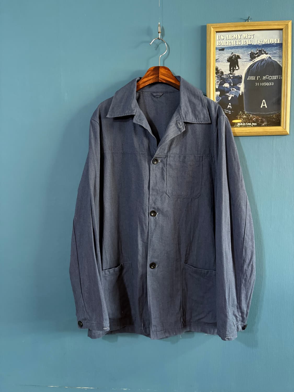 70-80s vtg Chambray Workwear Jacket.  상품이미지1