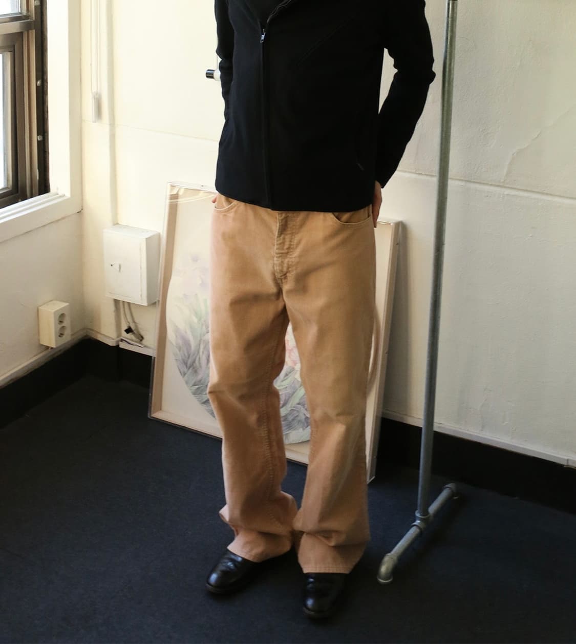 70s 리바이스 646 베이지 코듀로이 벨바텀 부츠컷 팬츠 상품이미지1