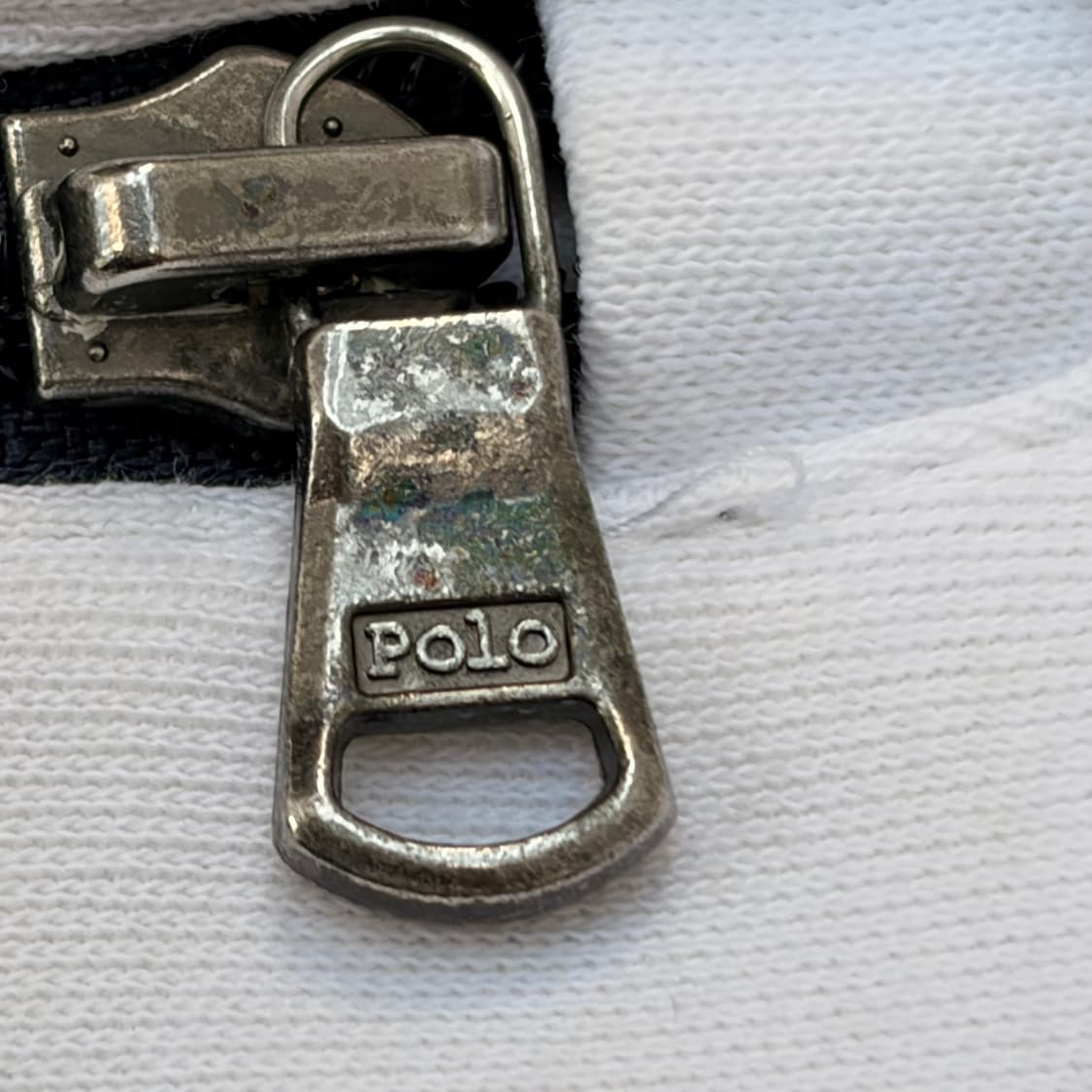 극희귀 폴로 빅포니 이탈리아 화이트 집업 져지 L 상품이미지9