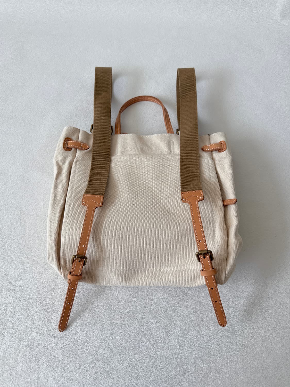Pre owned 캔버스&레더 토트/백팩 상품이미지6